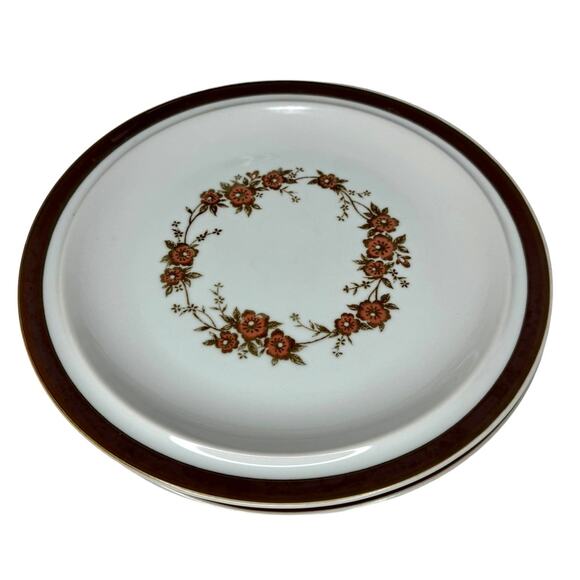 Vintage Sierra Stoneware "Garland" Dinner Plates Oven To Table Japan Set of 2 - Picture 10 of 10